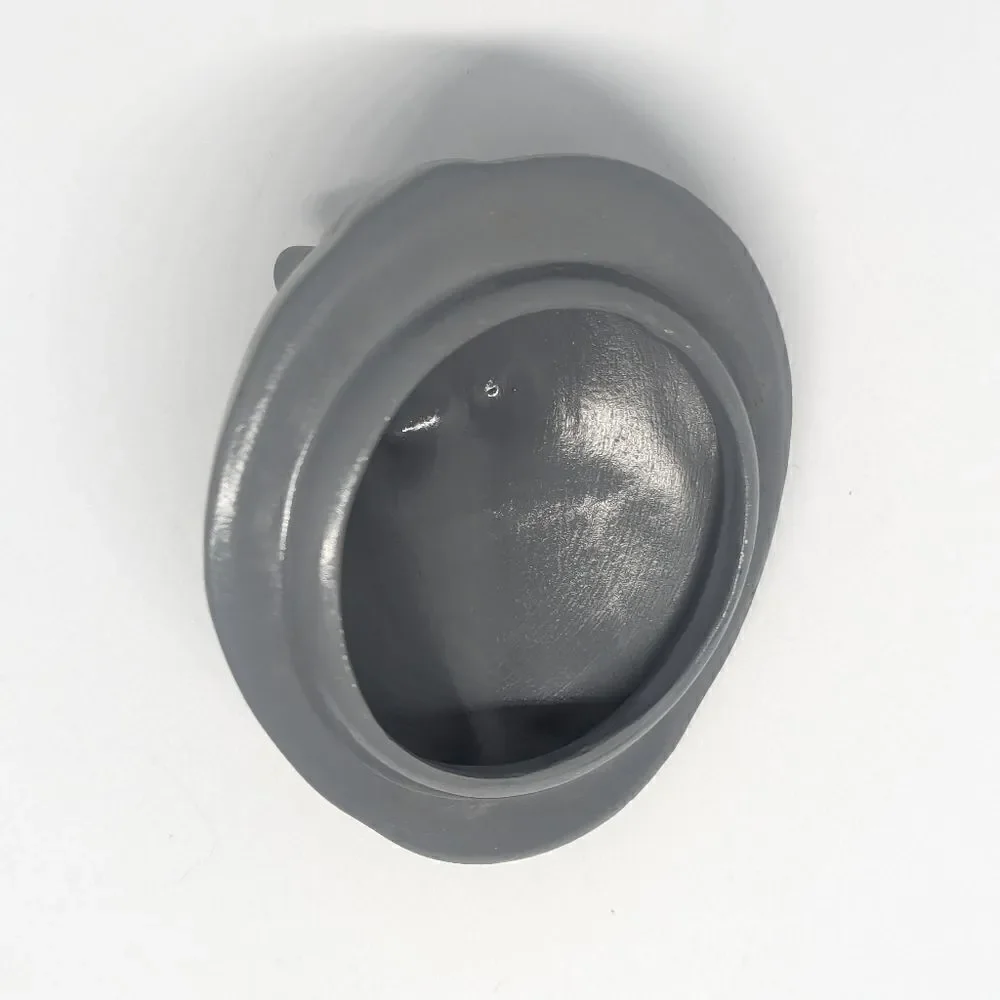 Handmade ceramic clay gray unicorn dish catchall cup jewelry box